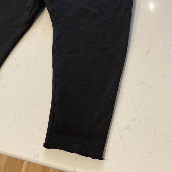 FRANK & EILEEN TEE LAB Black 100% Cotton Cropped Jogger Size L - Picture 6 of 9